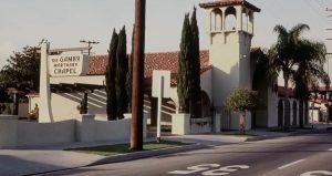historical exterior of gamby mortuary