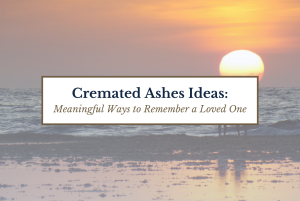 Blog banner for our cremated ashes ideas blog