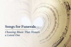 blog header showing a heart made out of sheet music